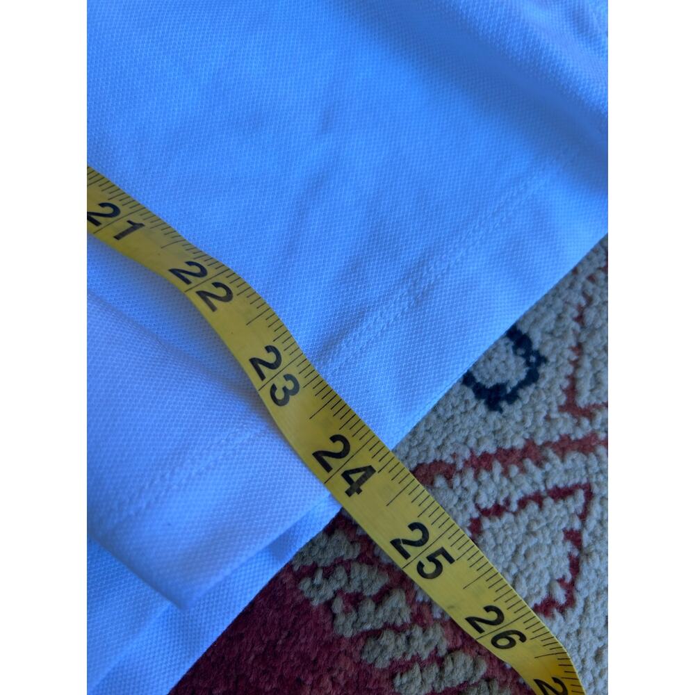 Brooks Brothers supima cotton White Polo Shirt Short Sleeve Collared Tee preppy - Picture 13 of 14